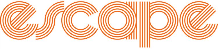 Escape Collective logo in orange and white