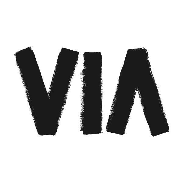 The logo for VIA Atelier in London